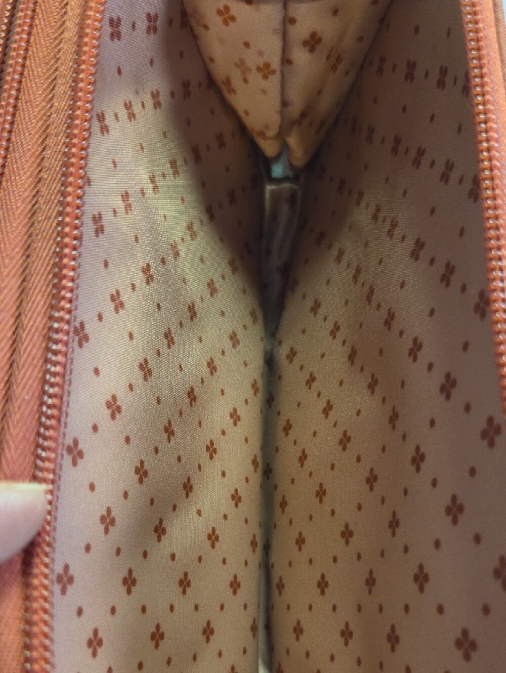 lug Quilted Crossbody Bag in Brick Red - Picture 7 of 9